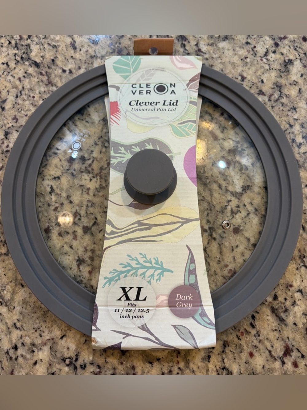 Cleverona Clever Lid, XL Dark Grey Universal Pan Lid